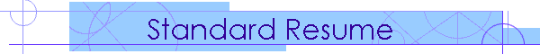 Standard Resume